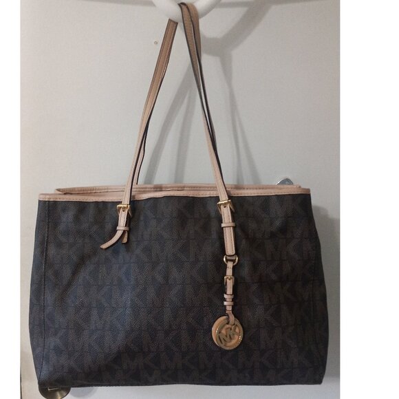 👉LAST CHANCE‼️ MICHAEL KORS Jet Set Travel Large Logo Tote Shoulder Bag - Picture 2 of 16